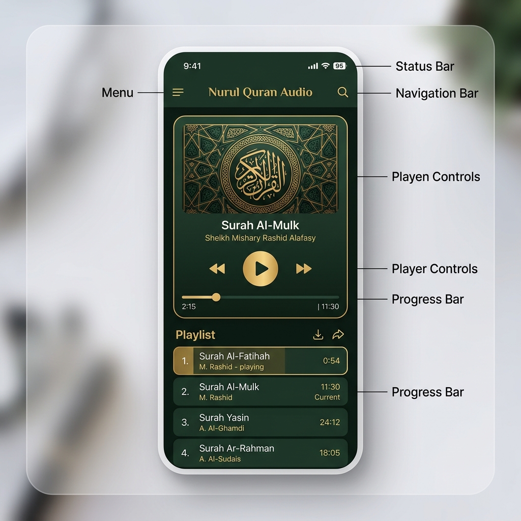 Nurul Quran Audio iOS App